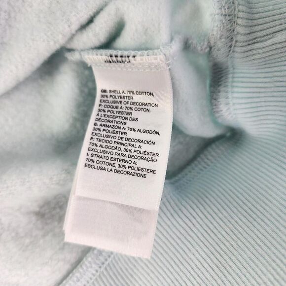 THE NORTH FACE Women's Half Dome Pullover Hoodie Size M Light Ice Blue Sweater - Picture 10 of 11